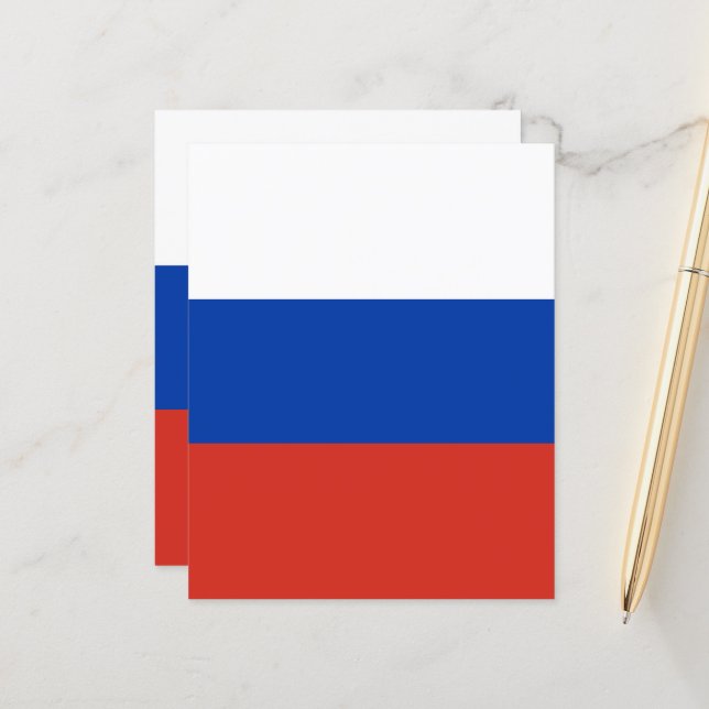 Lámina Bandera de Rusia (Anverso/Reverso In Situ)