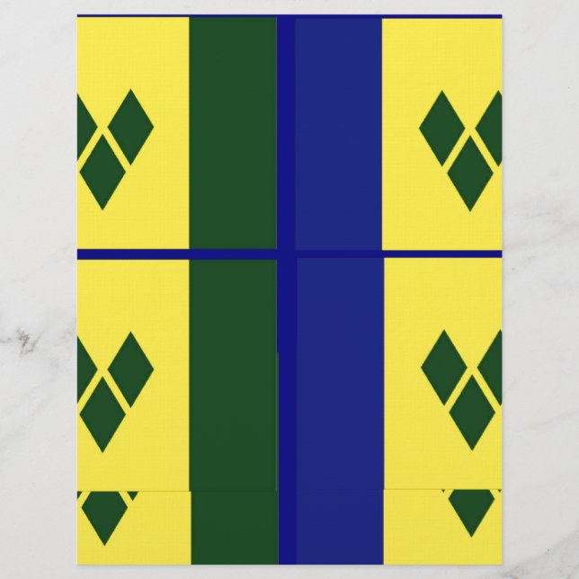 Lámina Bandera de San Vicente (Anverso)