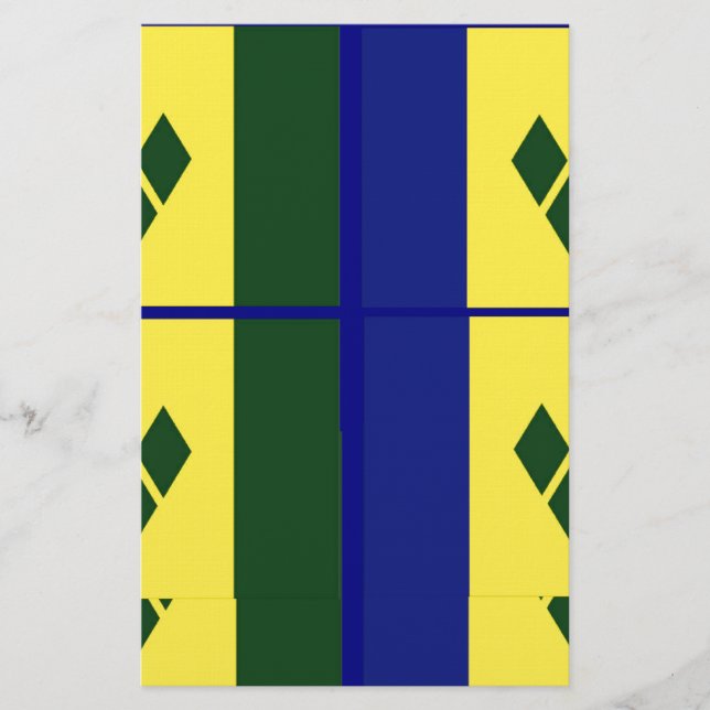 Lámina Bandera de San Vicente (Anverso)