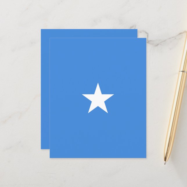Lámina Bandera de Somalia (Anverso/Reverso In Situ)