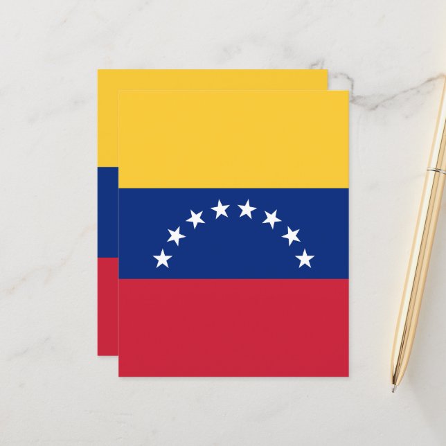 Lámina Bandera de Venezuela (Anverso/Reverso In Situ)