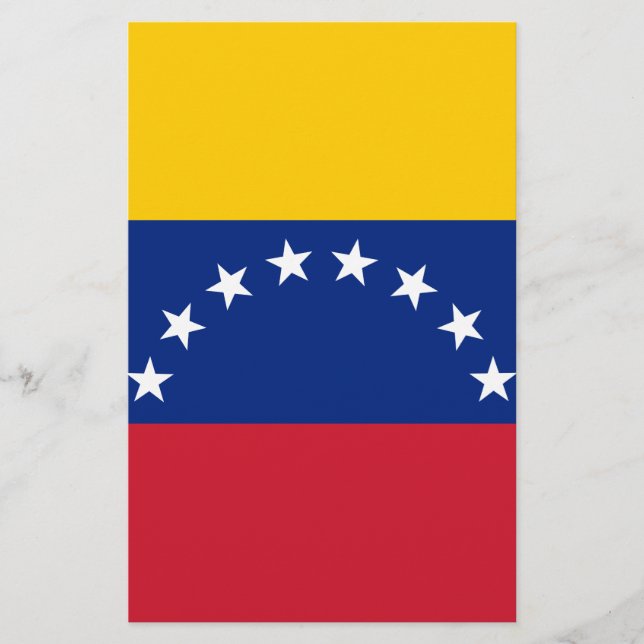 Lámina Bandera de Venezuela (Anverso)