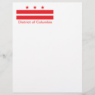 Lámina Bandera del Distrito de Columbia
