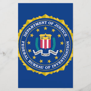 Lámina Bandera del FBI