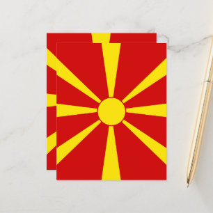 Lámina Bandera del Norte de Macedonia