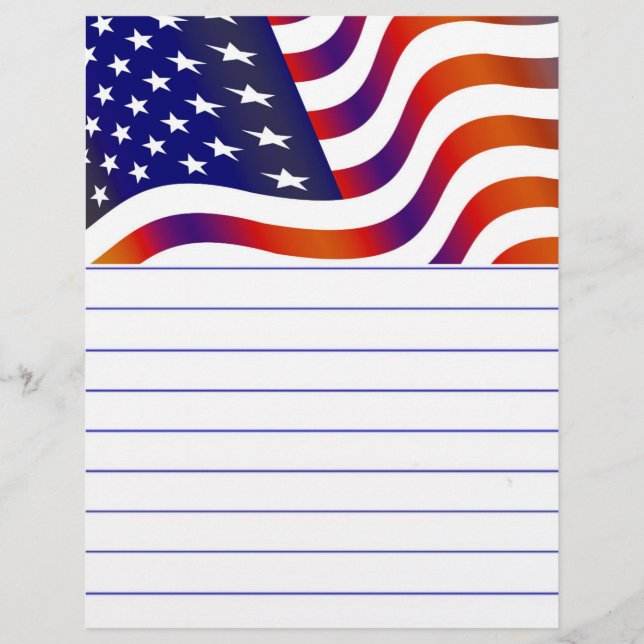 Lámina Bandera estadounidense (Anverso)
