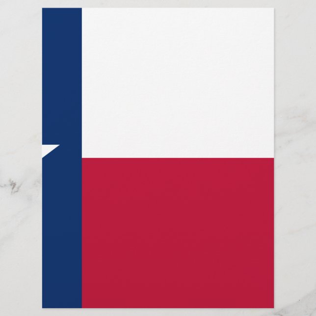 Lámina Bandera Estatal de Texas (Anverso)