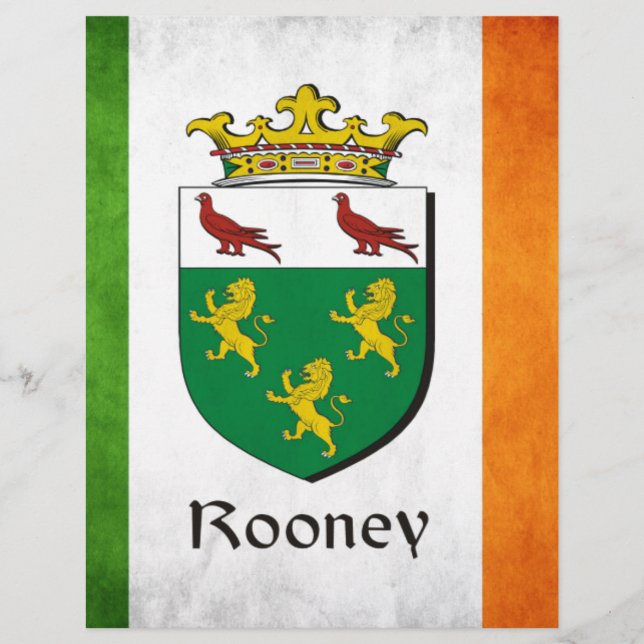 Lámina Bandera irlandesa de Rooney (Anverso)