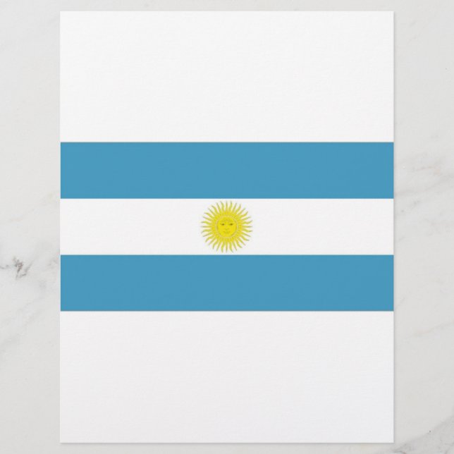 Lámina Bandera Nacional de Argentina (Anverso)