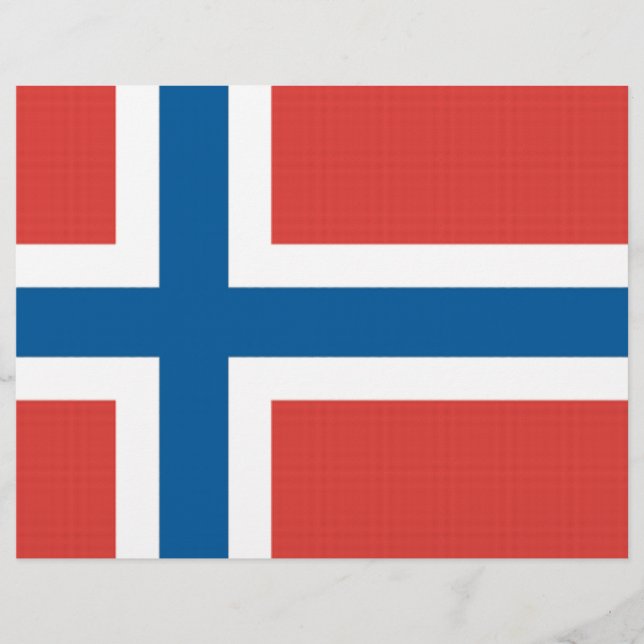 Lámina Bandera noruega (Anverso)