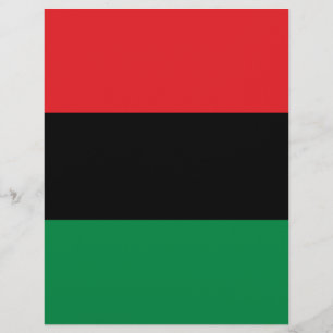 Lámina Bandera Panafricana de la UNIA