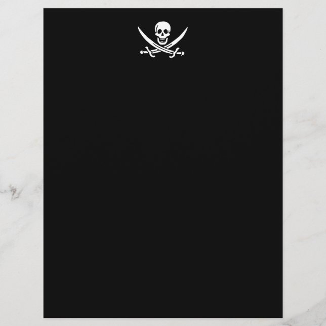 Lámina Bandera pirata de Jolly roger (Anverso)