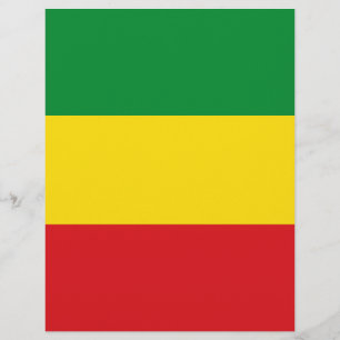 Lámina Bandera rastafariana rasta etíope