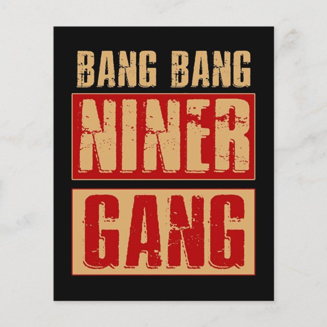 Lámina Bang Bang Niner Gang (Anverso)
