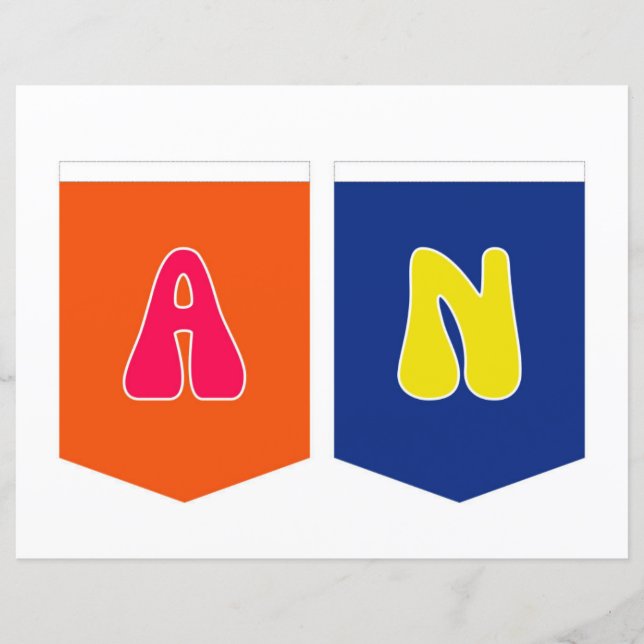 Lámina Banner de Maligayang Kaarawan AN (Anverso)