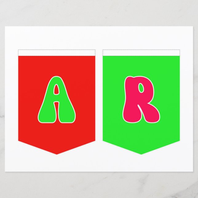 Lámina Banner de Maligayang Kaarawan AR (Anverso)