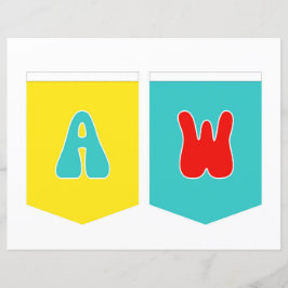 Lámina Banner de Maligayang Kaarawan AW