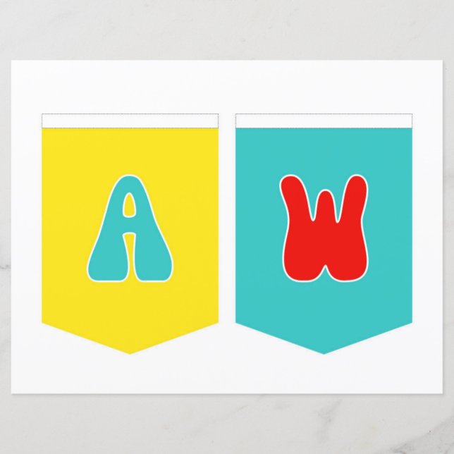 Lámina Banner de Maligayang Kaarawan AW (Anverso)