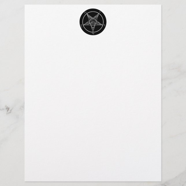 Lámina Baphomet Stationery (Anverso)