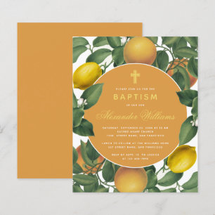 Lámina Baptism Lemons Naranjas presupuesto invitación bot