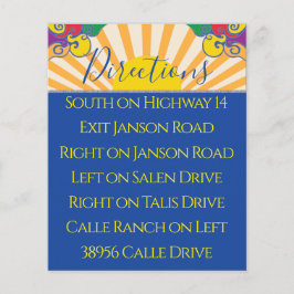 Lámina Bar Bat Mitzvah Gabinete/Tarjeta de dirección Swir