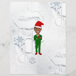 Lámina barack obama santa
