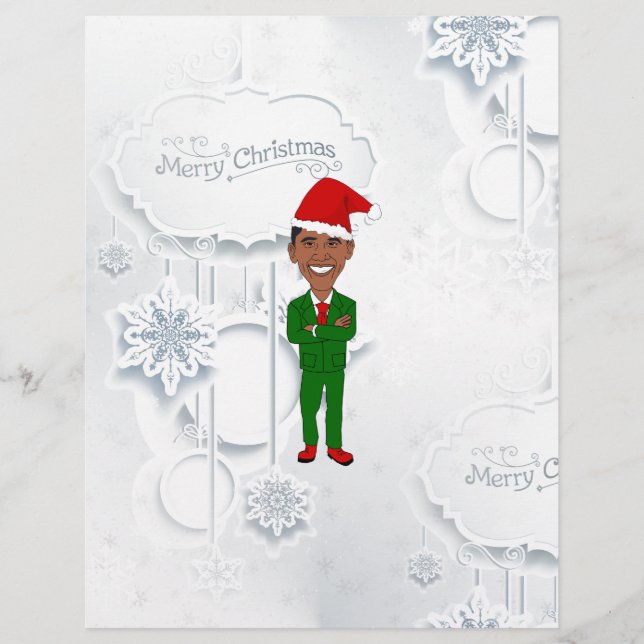 Lámina barack obama santa (Anverso)