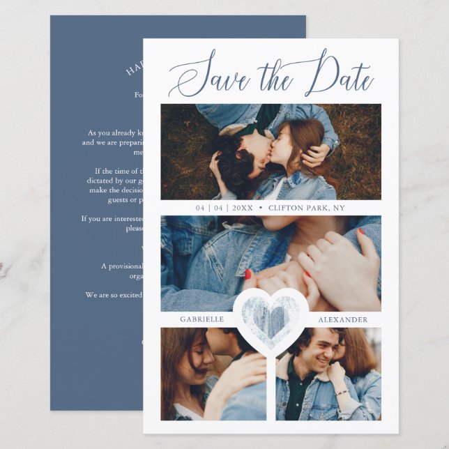 Lámina Barato 4 Fotos Sesión Pareja Comprometida del Cora (Anverso / Reverso)