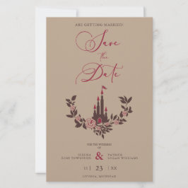 Lámina Barato de hadas Romántico Castillo de Garland Boda