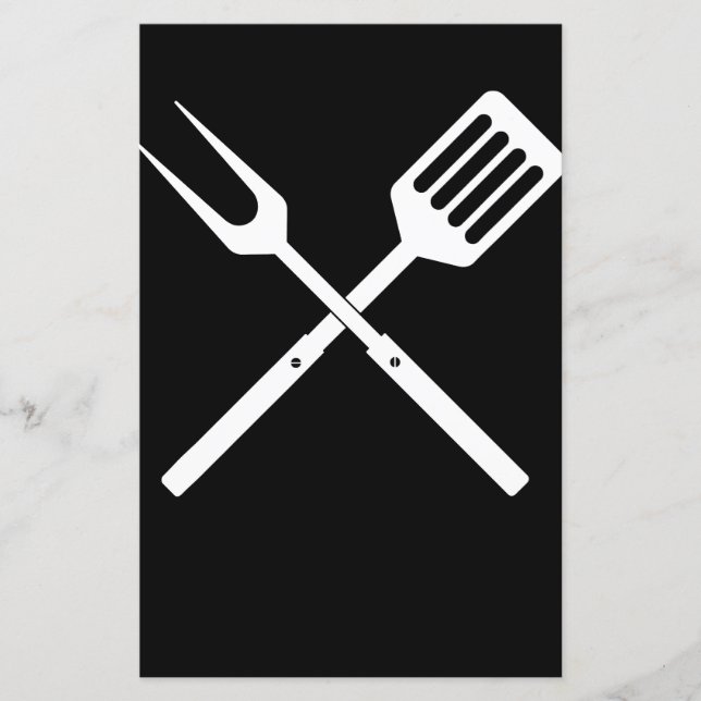 Lámina Barbacoa | BBQ Utensils novedad BBQ Grill Tools (Anverso)