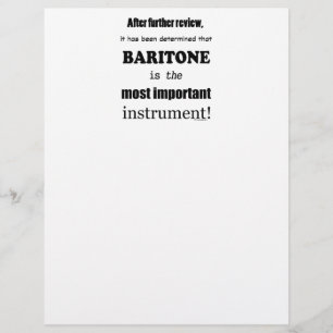 Lámina Baritone Instrumento más importante