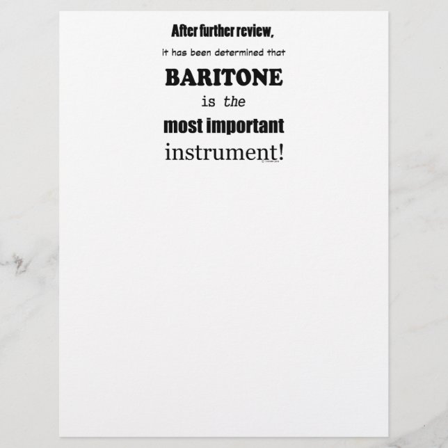Lámina Baritone Instrumento más importante (Anverso)
