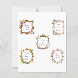 Lámina Baroque floral frames scrapbook paper cutouts