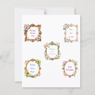 Lámina Baroque floral frames scrapbook paper cutouts