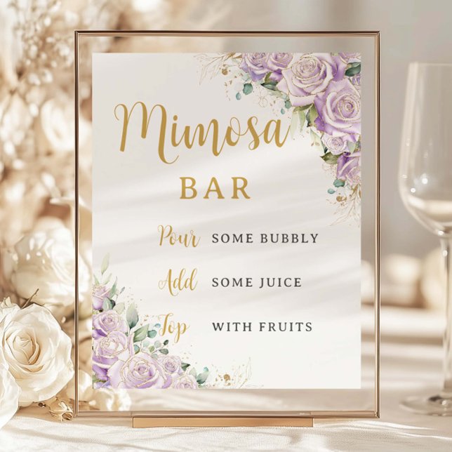 Lámina Barra Mimosa de flores florales Rosa púrpura Lilac (Subido por el creador)