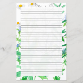 Lámina Basil Thyme Herbs Lin Stationery Letter Writing