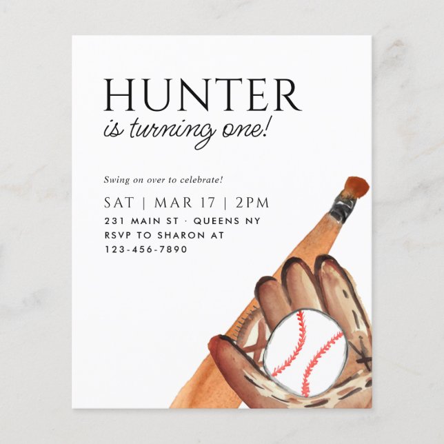 Lámina Bate de béisbol de presupuesto Glove Ball Kid Spor (Anverso)