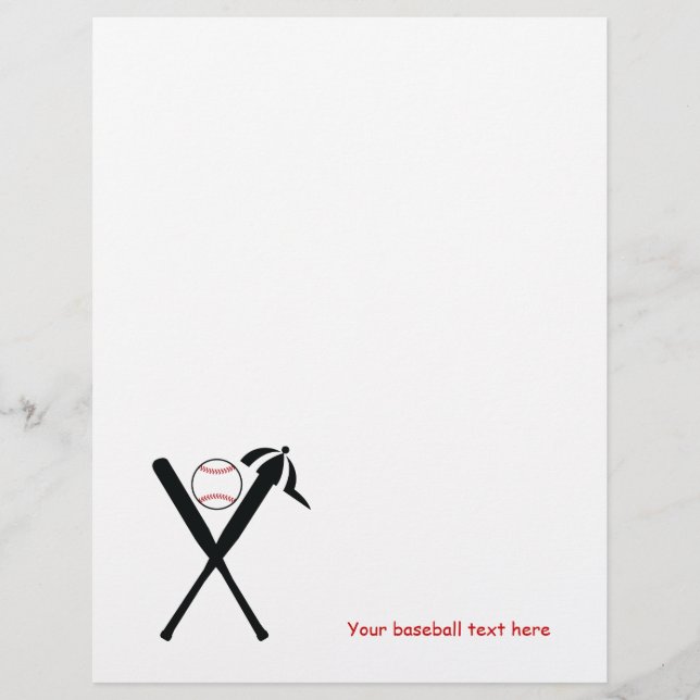 Lámina Bates cruzados de béisbol y gorra personalizado ne (Anverso)