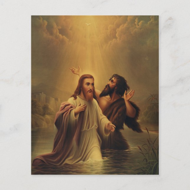 Lámina Bautismo de Jesucristo (Anverso)