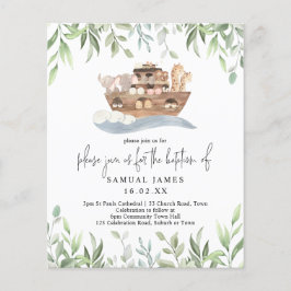 Lámina Bautismo presupuestal Arca de Noé