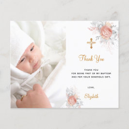 Lámina Bautismo presupuestario florines de oro rosa foto 