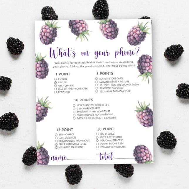 Lámina Bayas dulces - ¿Qué hay en tu juego de teléfono? (Subido por el creador)