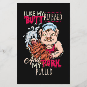 Lámina BBQ BBQ Grillmaster Como Butt Rubbed & Pork Puk Pu