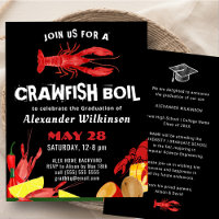 BBQ Invitación a graduación de Graduación de Lango