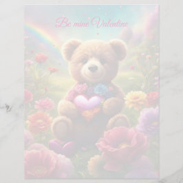 Lámina Be mine Valentine Teddy 1