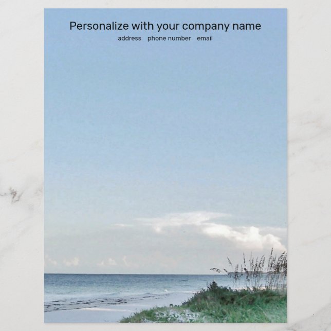 Lámina Beach Morning Stationary (Anverso)