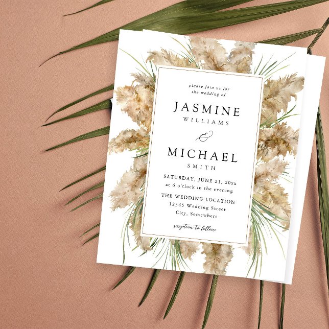 Lámina Beacham Presupuestaria Pampas Grass Boho Boda 2 (Subido por el creador)