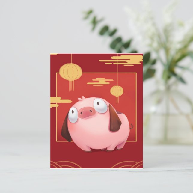 Lámina Beagle Pig_Pig Lover (Anverso de pie)