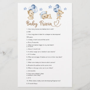 Lámina Bear boy Baby Trivia