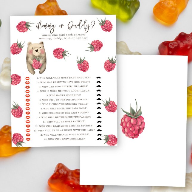 Lámina Bear - juego de ducha para bebé de mamá o papá (Subido por el creador)